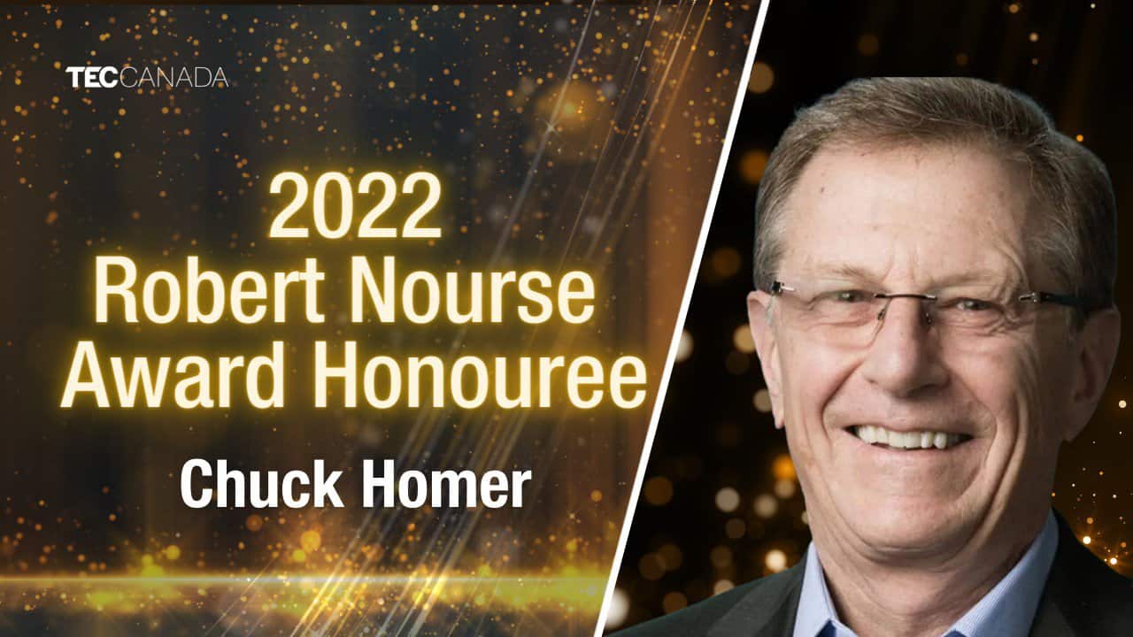 Chuck Homer, TEC Canada Robert Nourse Award 2022