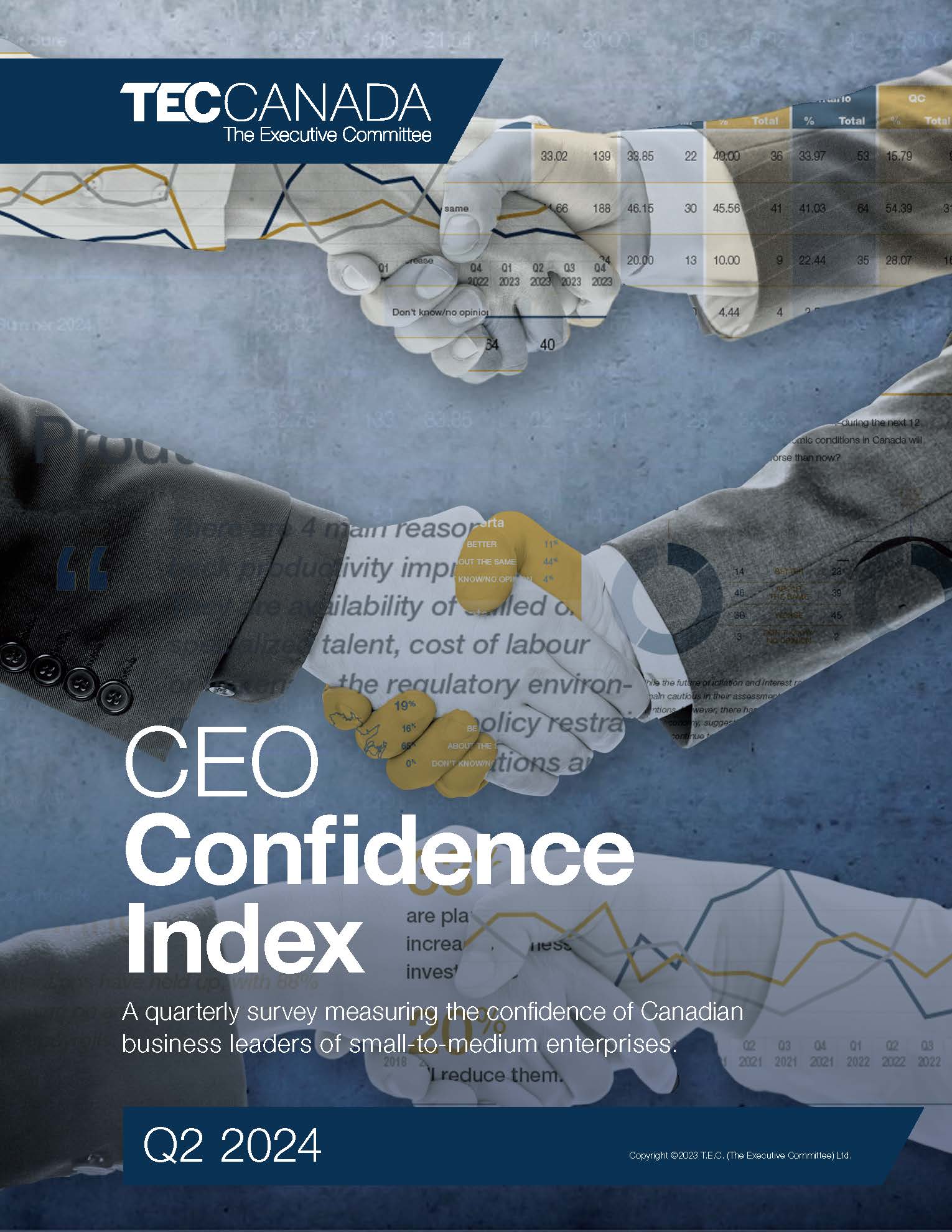The TEC Canada CEO Confidence Index equips you to better understand your market position, industry peers, and competitors.